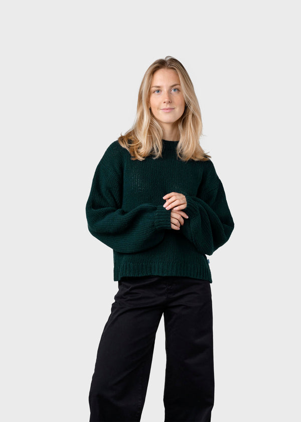 Klitmøller Collective ApS Fie knit Knitted sweaters Moss Green