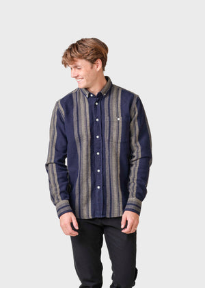 Klitmøller Collective ApS Filipe shirt Shirts Sand/navy