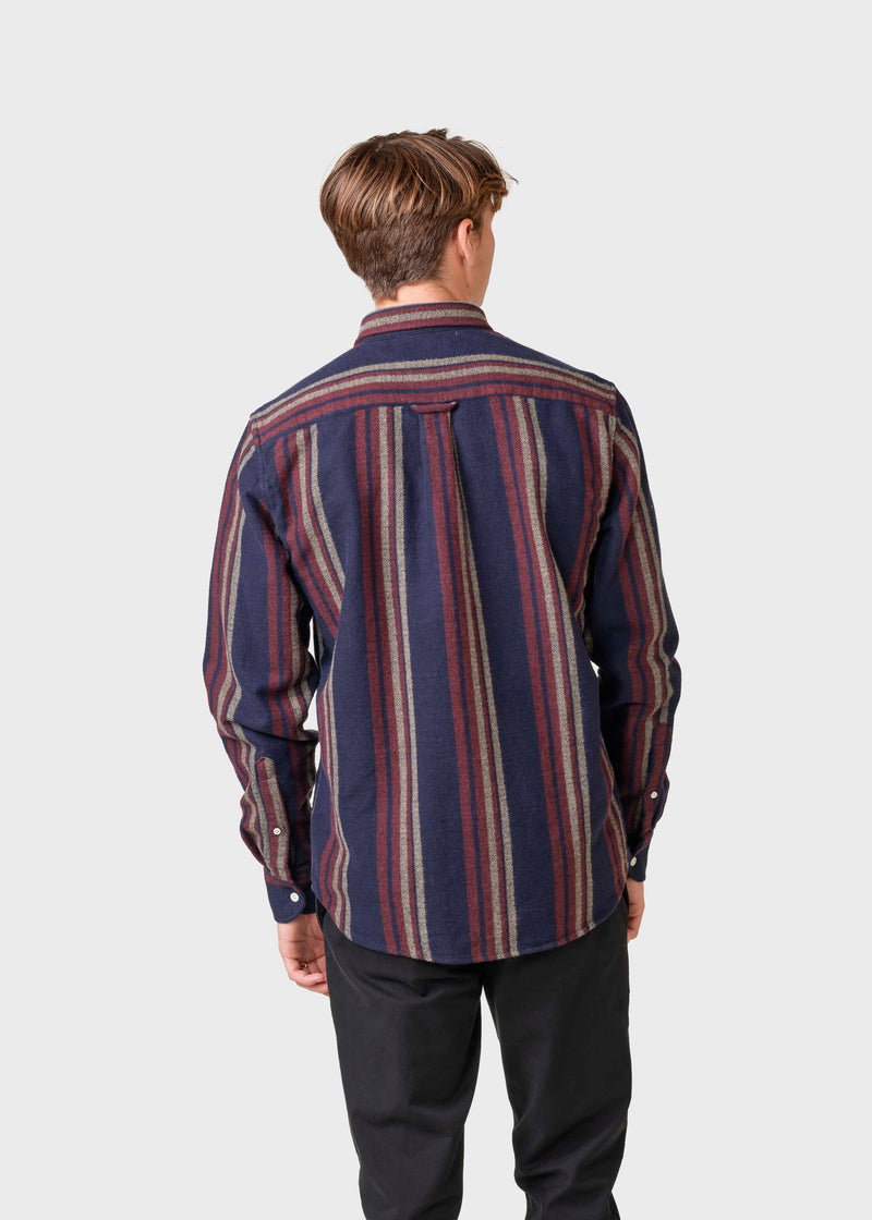 Klitmøller Collective ApS Filipe shirt Shirts Sand/navy/red