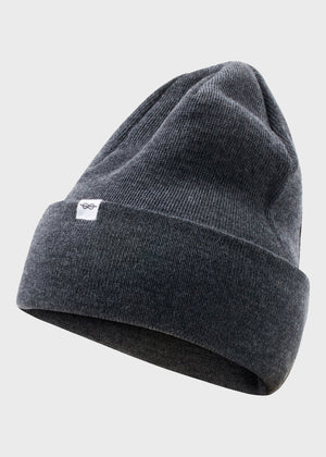 Klitmøller Collective ApS Fine rib beanie Beanies Anthracite