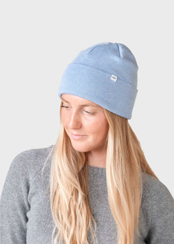 Klitmøller Collective ApS Fine rib beanie Beanies Light blue