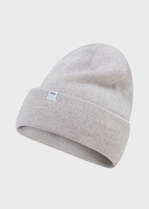 Klitmøller Collective ApS Fine rib beanie Beanies Pastel grey