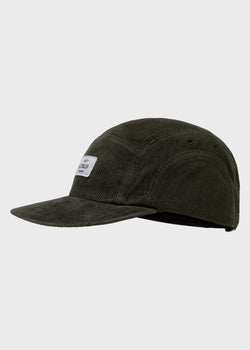 Five panel corduroy cap Olive klitmollercollective