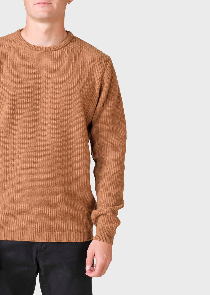 Klitmøller Collective ApS Frede knit Knitted sweaters Camel