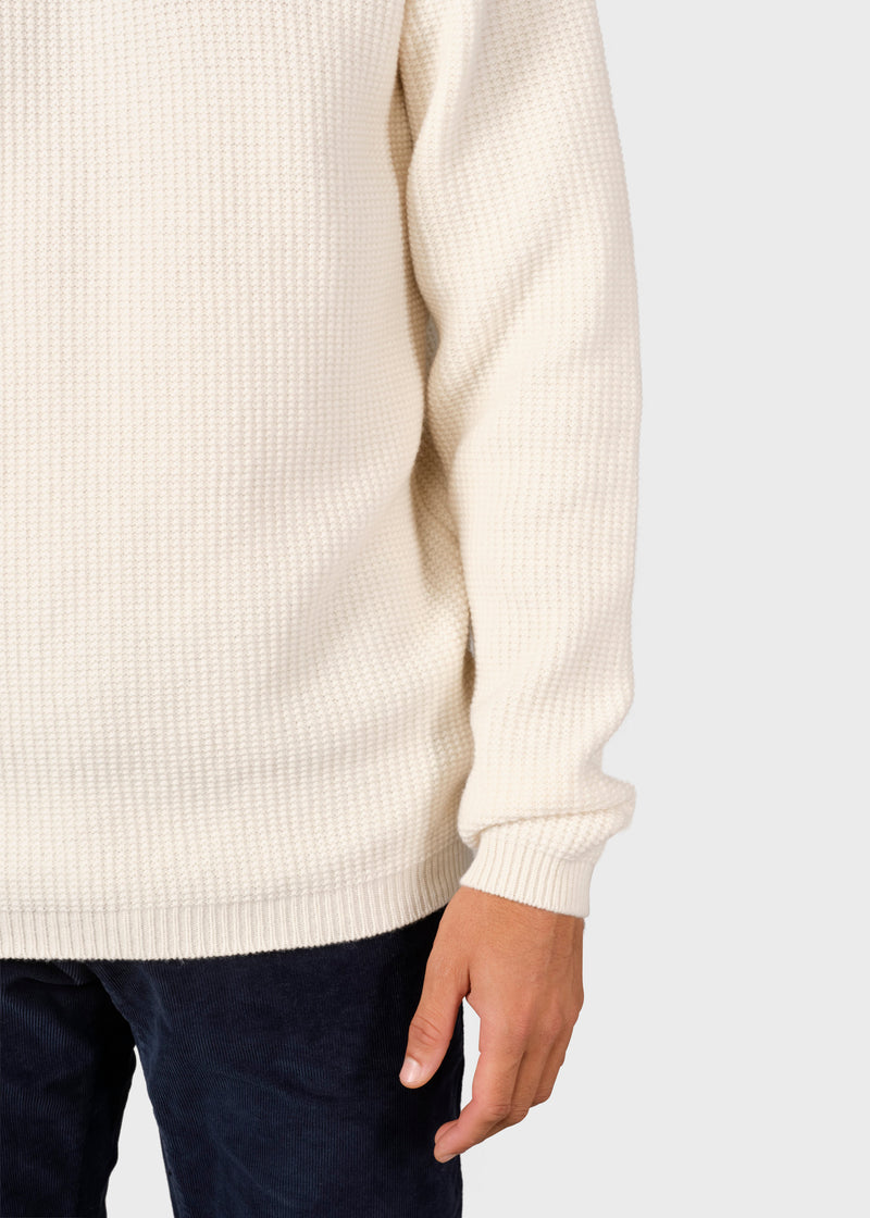 Klitmøller Collective ApS Frede knit Knitted sweaters Cream