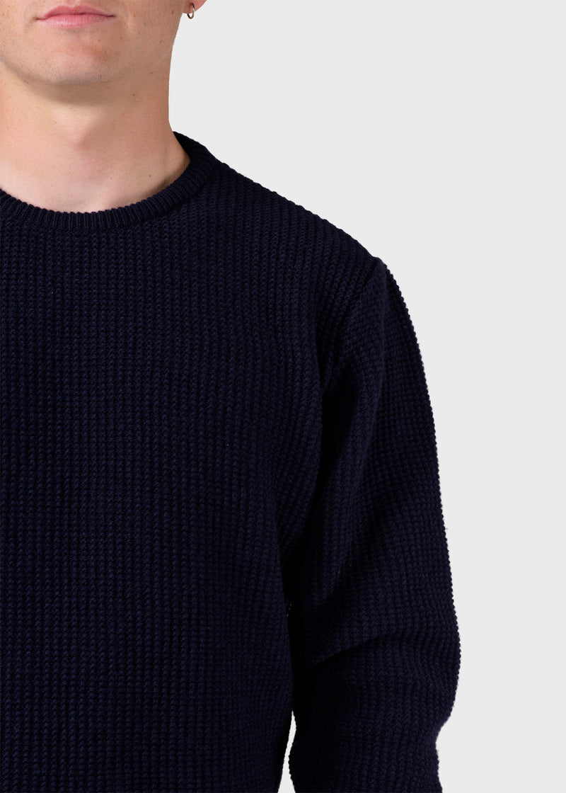 Klitmøller Collective ApS Frede knit Knitted sweaters Navy