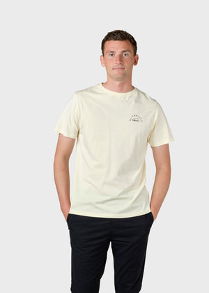 Klitmøller Collective ApS Gabriel tee T-Shirts Lemon sorbet