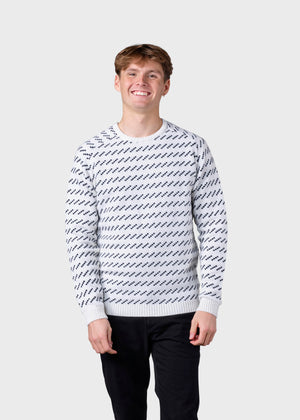 Klitmøller Collective ApS Geir knit  Knitted sweaters Cream/navy