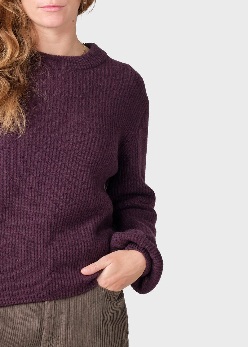 Klitmøller Collective ApS Gerda knit Knitted sweaters Burgundy