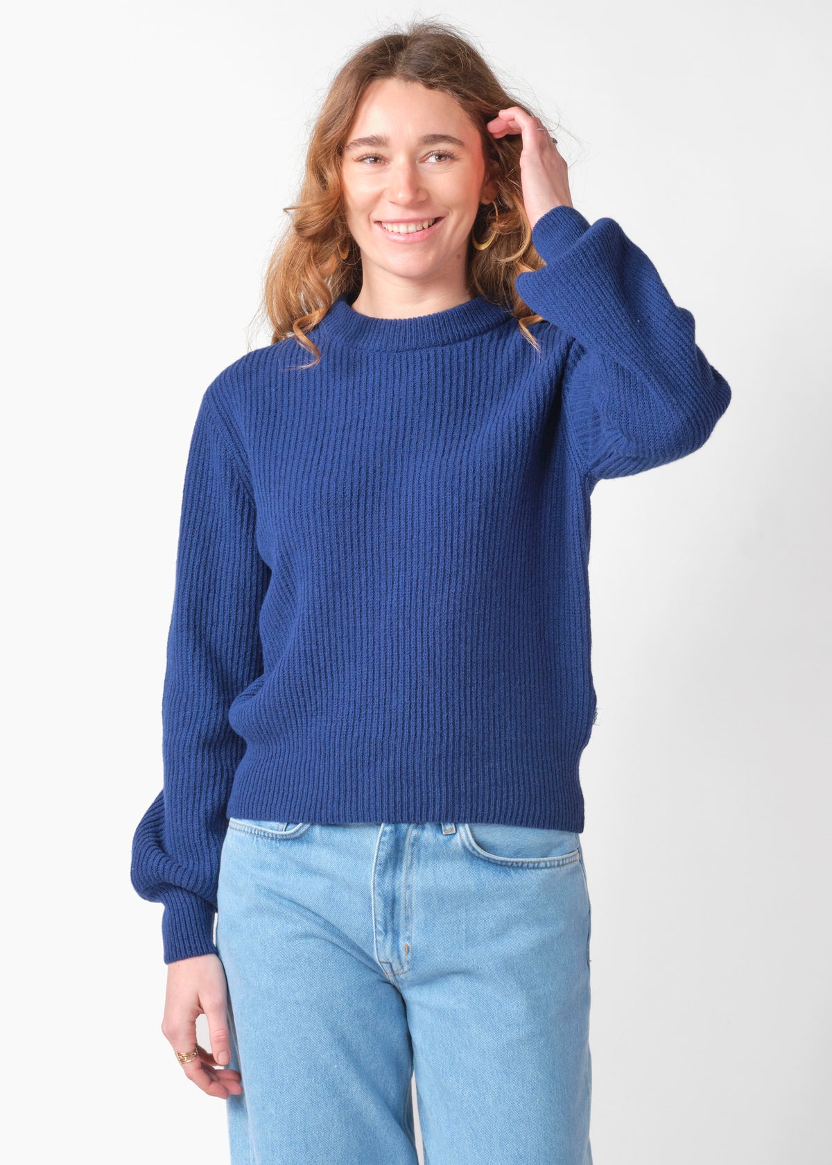 Klitmøller Collective ApS Gerda knit Knitted sweaters Surf blue