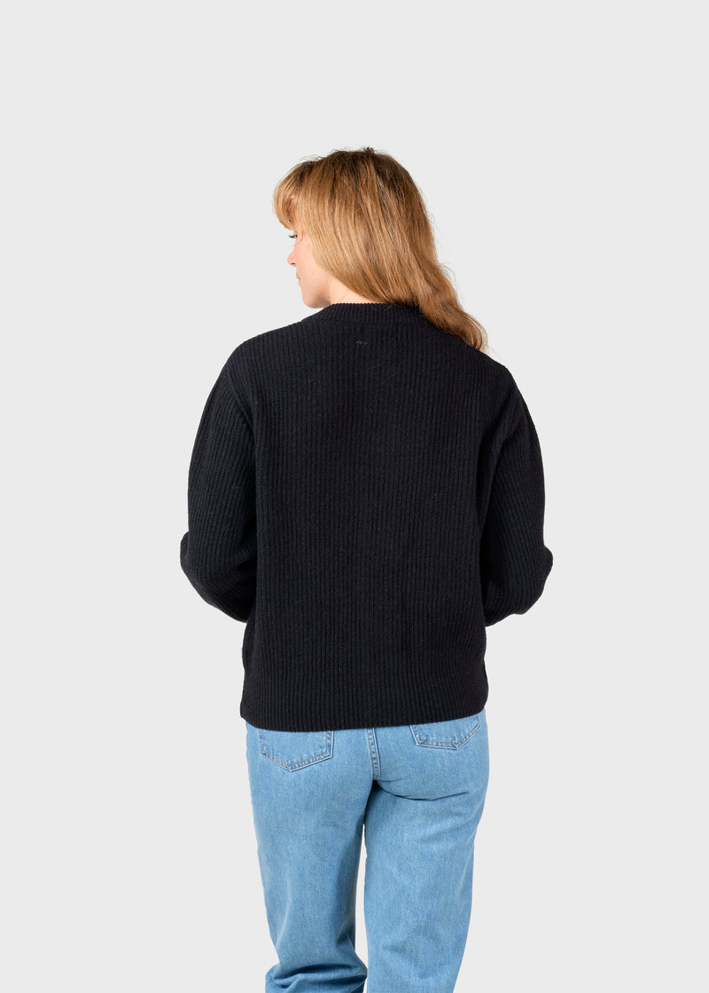 Klitmøller Collective ApS Gerda knit cardigan Knitted sweaters Black