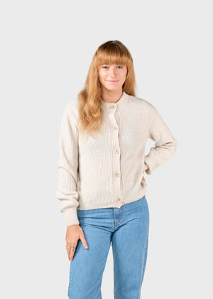 Klitmøller Collective ApS Gerda knit cardigan Knitted sweaters Pastel sand