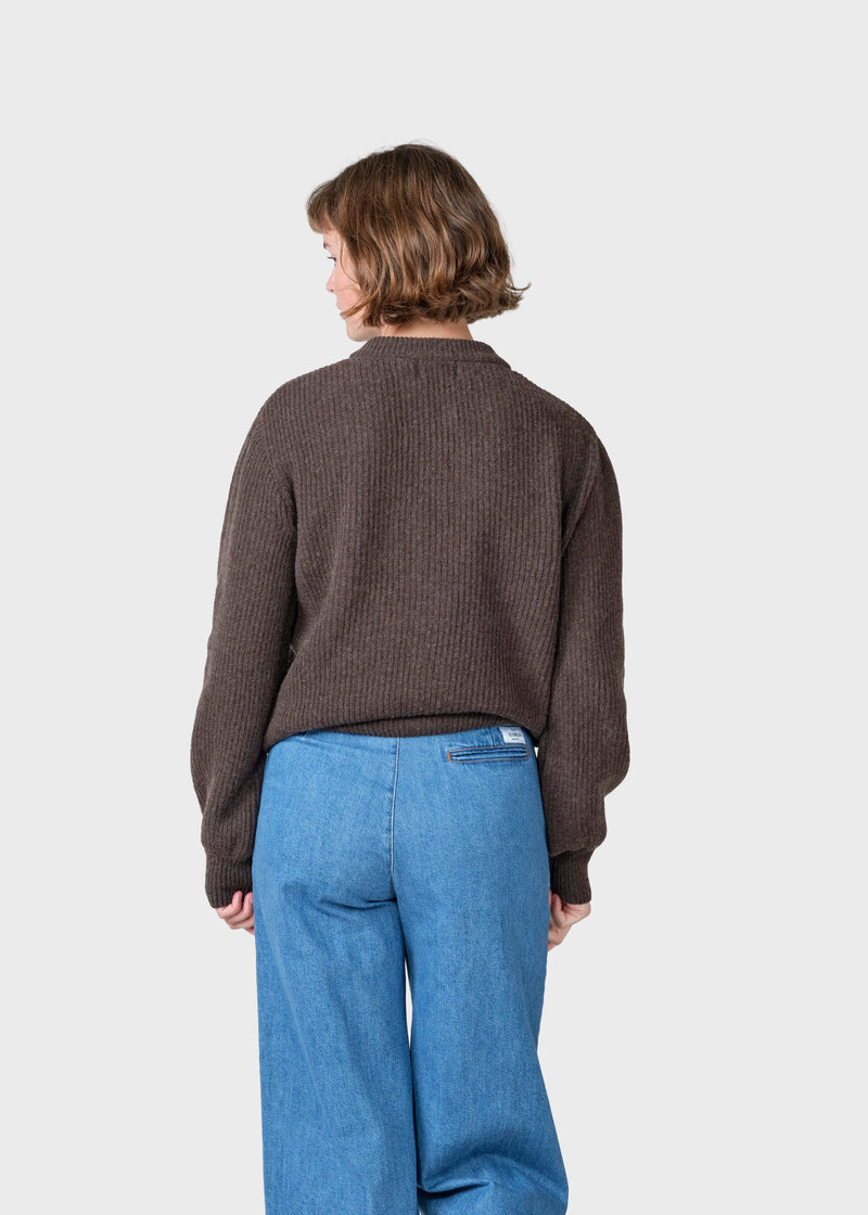Klitmøller Collective ApS Gerda knit cardigan Knitted sweaters Taupe