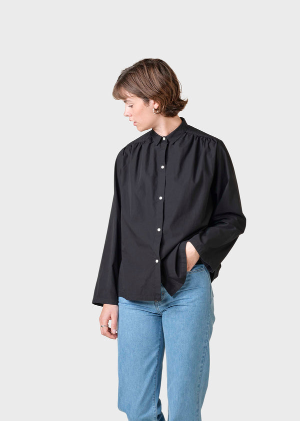 Klitmøller Collective ApS Gitte poplin shirt Shirts Black