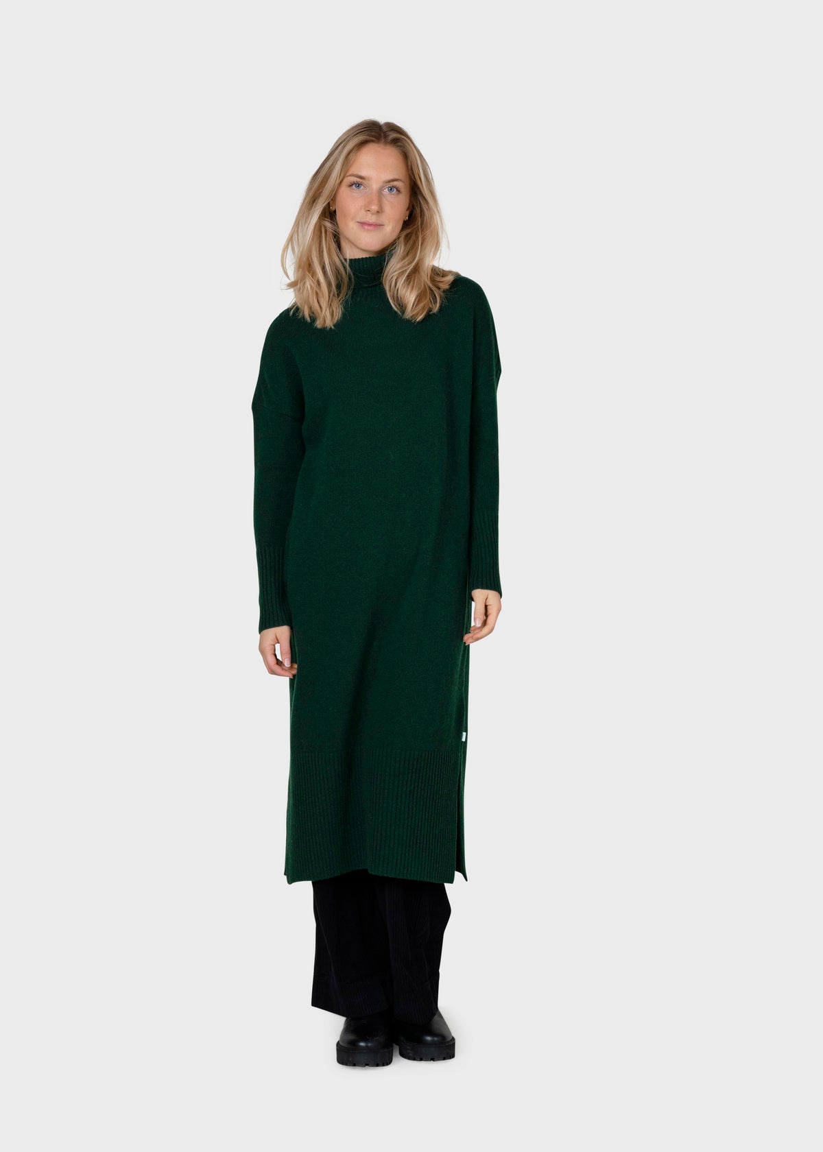 Klitmøller Collective ApS Gro knit dress Knitted sweaters Moss Green