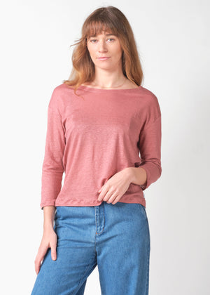 Klitmøller Collective ApS Gudrun LS tee T-Shirts Faded rose