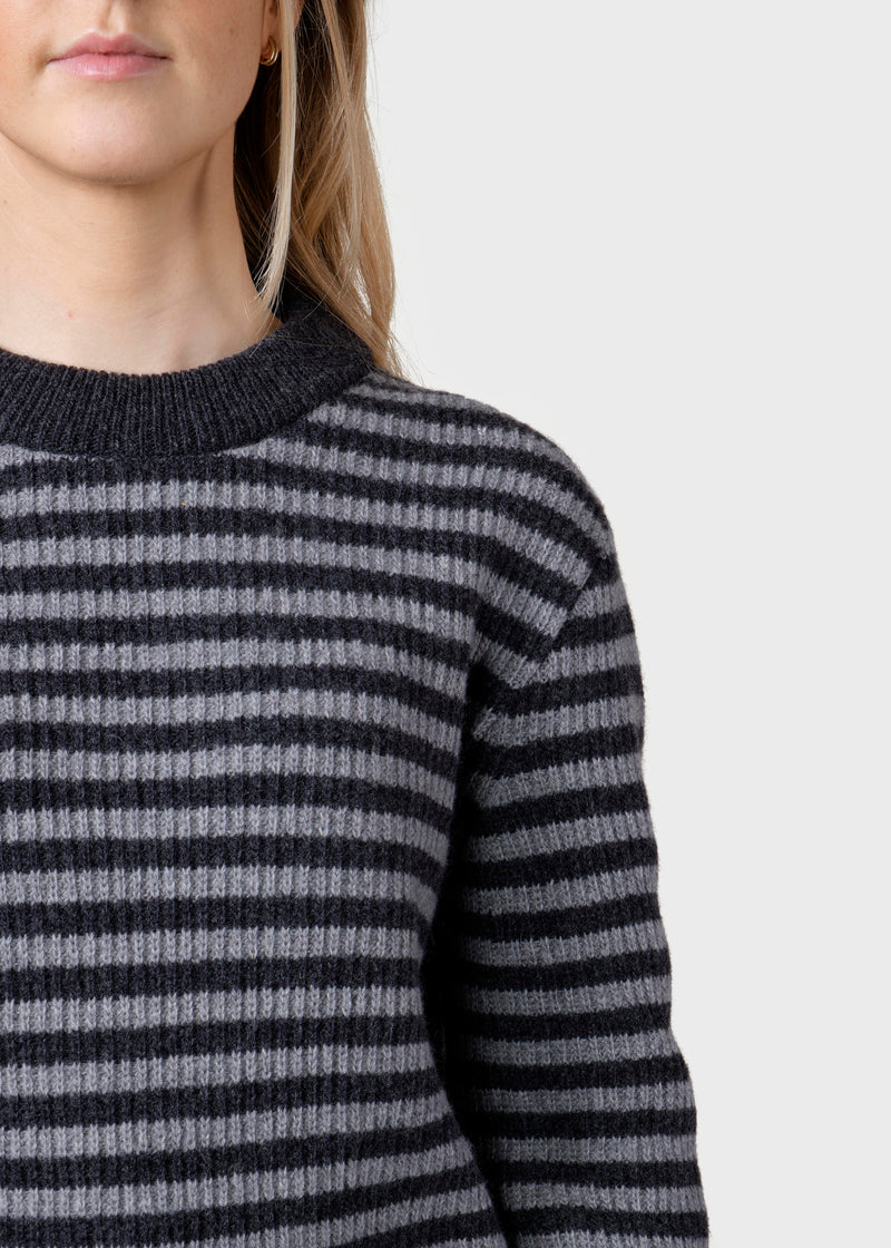 Klitmøller Collective ApS Gunilla knit Knitted sweaters Anthracite/light grey