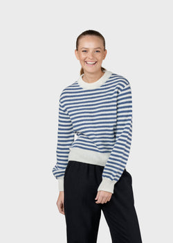 Klitmøller Collective ApS Gunilla knit Knitted sweaters Cream/ocean