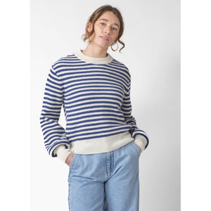 Klitmøller Collective ApS Gunilla knit Knitted sweaters Cream/surf blue
