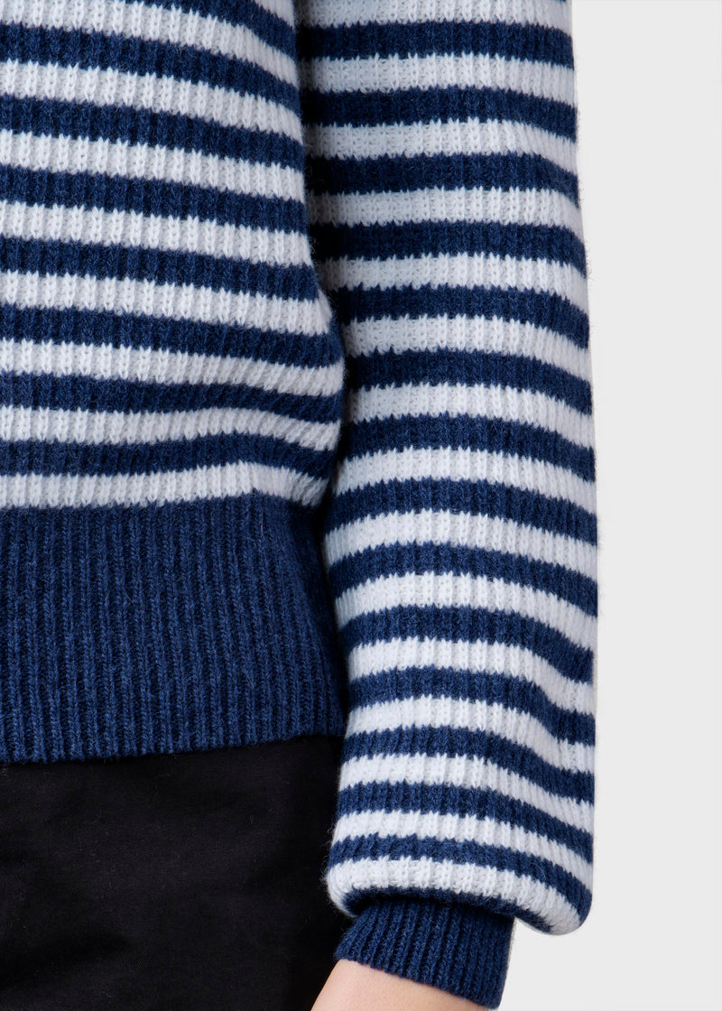 Klitmøller Collective ApS Gunilla knit Knitted sweaters Deep blue/cream