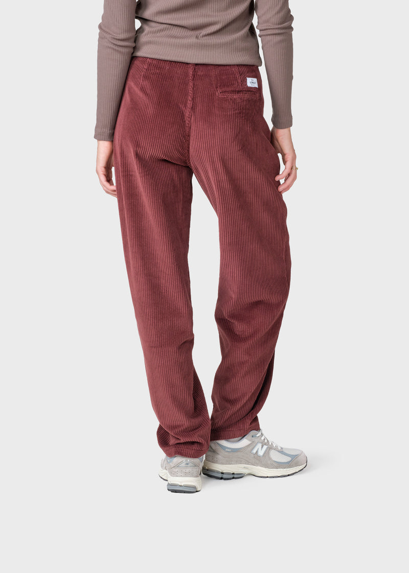 Klitmøller Collective ApS Gwen jumbo corduroy pants Pants Burgundy