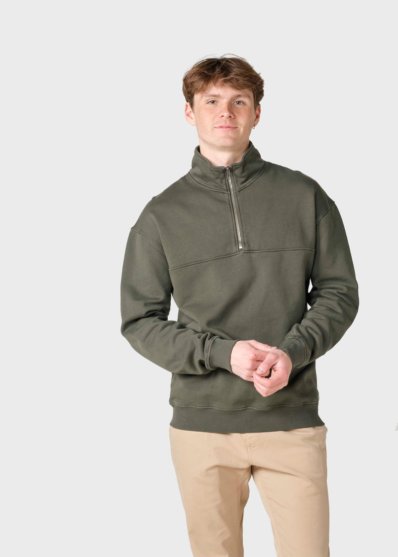 Klitmøller Collective ApS Harry sweat Sweatshirts Olive