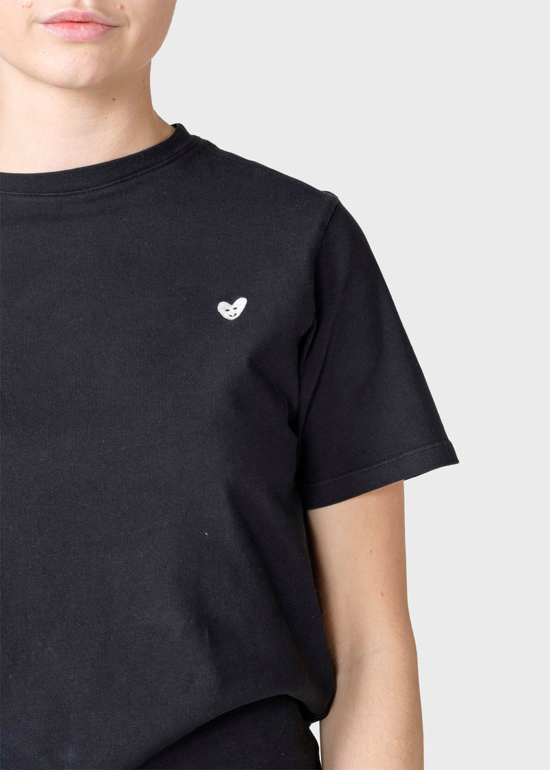 Klitmøller Collective ApS Heart tee  T-Shirts Black