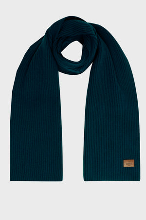 Klitmøller Collective ApS Heavy rib scarf Scarfs Petrol