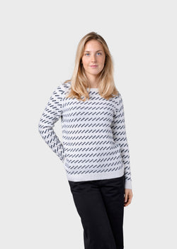 Klitmøller Collective ApS Hilda knit  Knitted sweaters Cream/navy