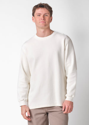 Klitmøller Collective ApS Hudson LS tee OCS Sweatshirts Cream