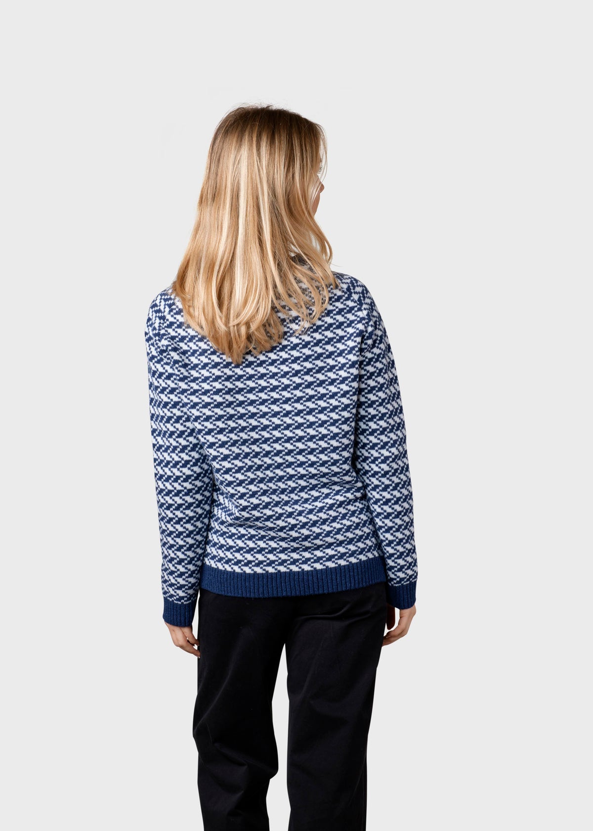 Klitmøller Collective ApS Ida knit Knitted sweaters Deep blue/cream