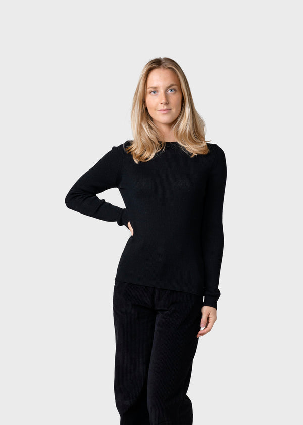 Klitmøller Collective ApS Ingrid knit Knitted sweaters Black