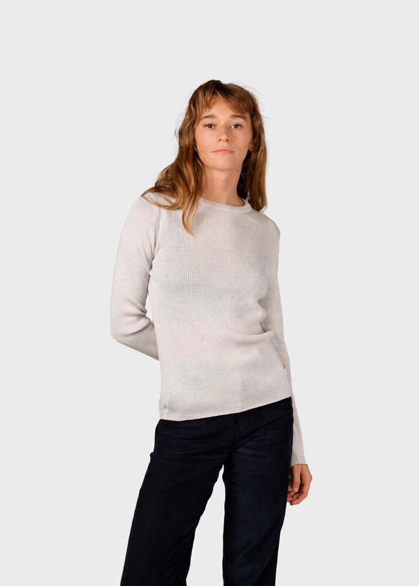 Klitmøller Collective ApS Ingrid knit Knitted sweaters Pastel grey