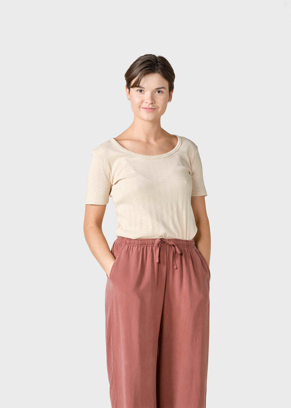 Klitmøller Collective ApS Iris tee  T-Shirts Pastel sand