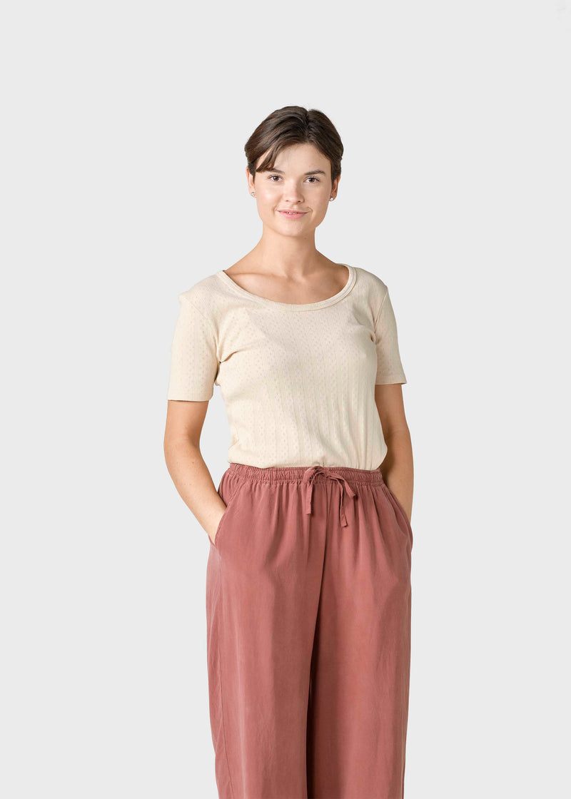 Klitmøller Collective ApS Iris tee  T-Shirts Pastel sand