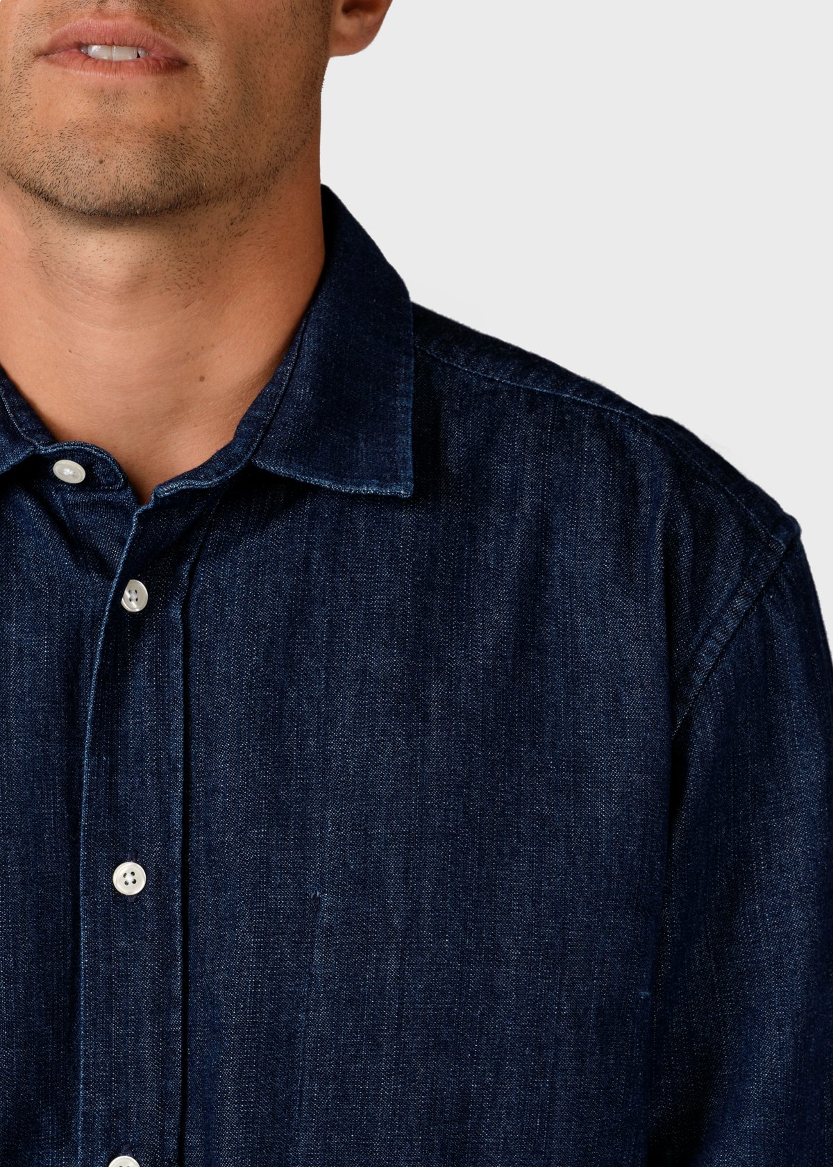 Klitmøller Collective ApS Jakob shirt Shirts Dark blue stonewash