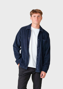 Klitmøller Collective ApS Jimmy cord overshirt Jackets Navy