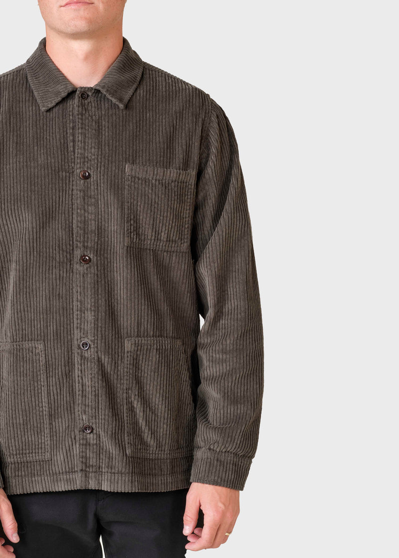 Klitmøller Collective ApS Jimmy cord overshirt Jackets Olive