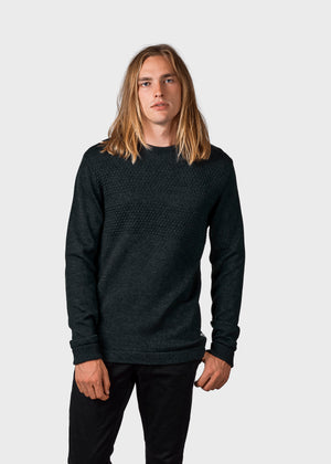 Klitmøller Collective ApS Johan knit Knitted sweaters Olive