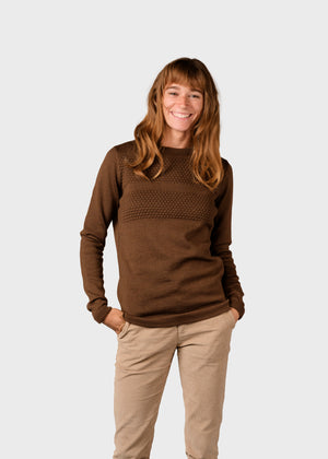 Klitmøller Collective ApS Johanne knit Knitted sweaters Coffee