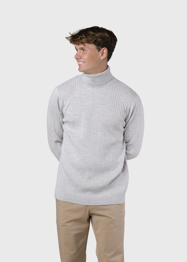 Klitmøller Collective ApS Jon knit  Knitted sweaters Pastel grey