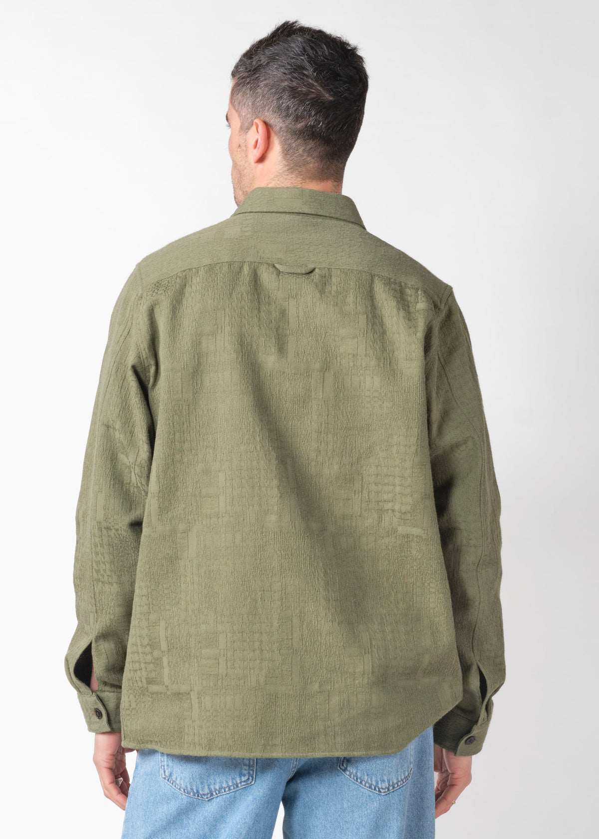 Klitmøller Collective ApS Jonas L/S shirt GOTS Shirts Herb green