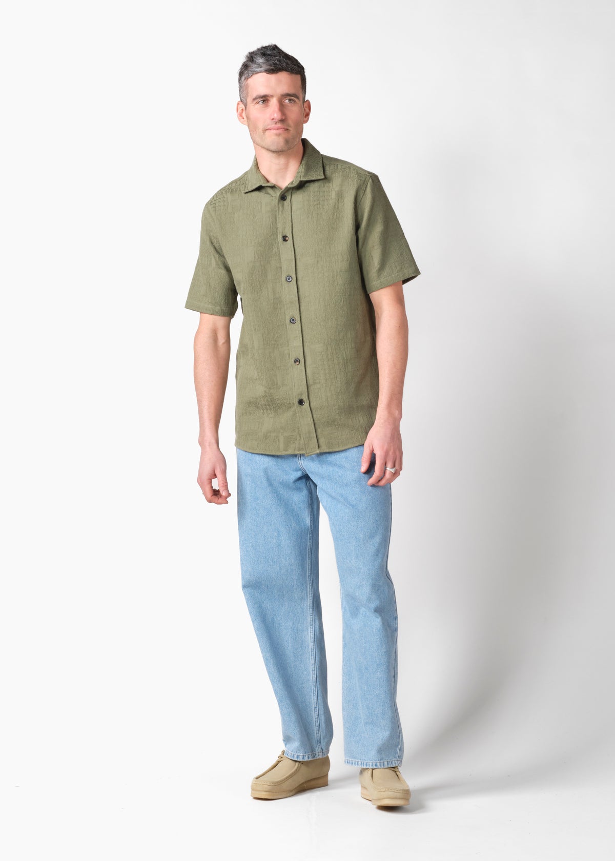 Klitmøller Collective ApS Jonas S/S shirt GOTS Shirts Herb green