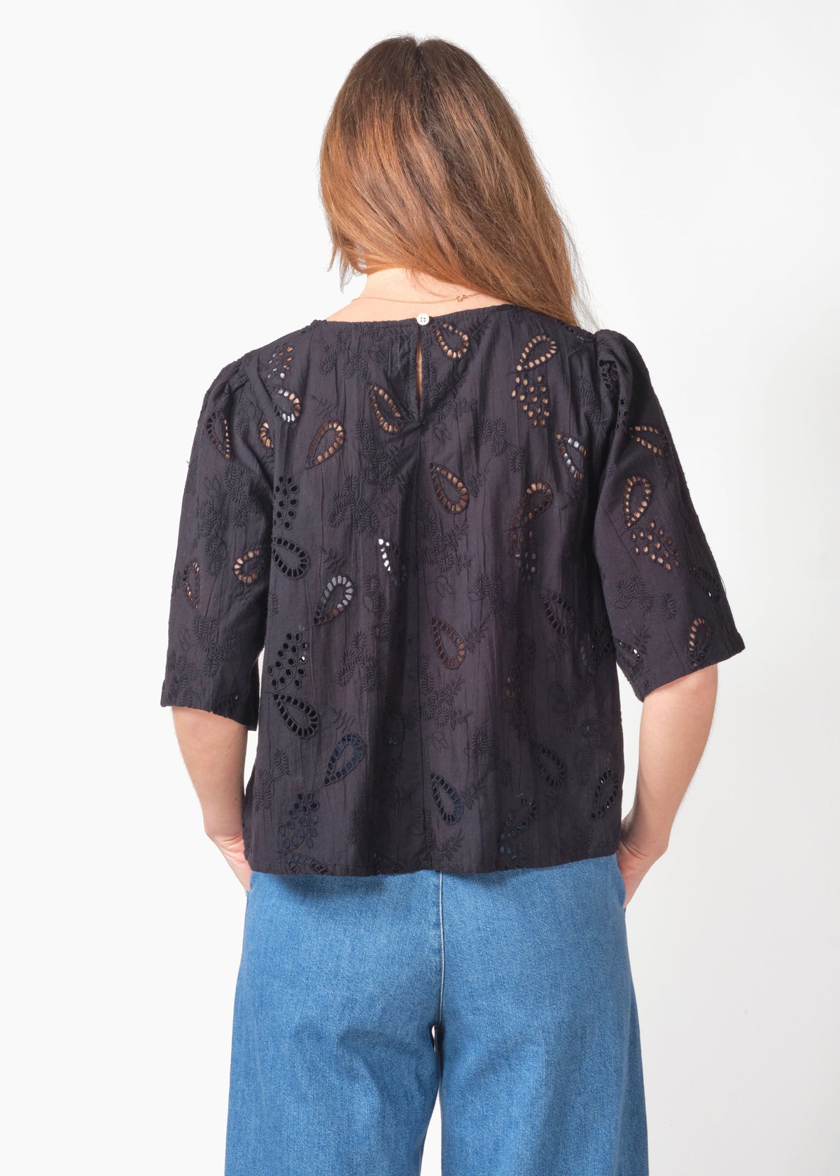 Klitmøller Collective ApS Jonna S/S blouse GOTS Shirts Black