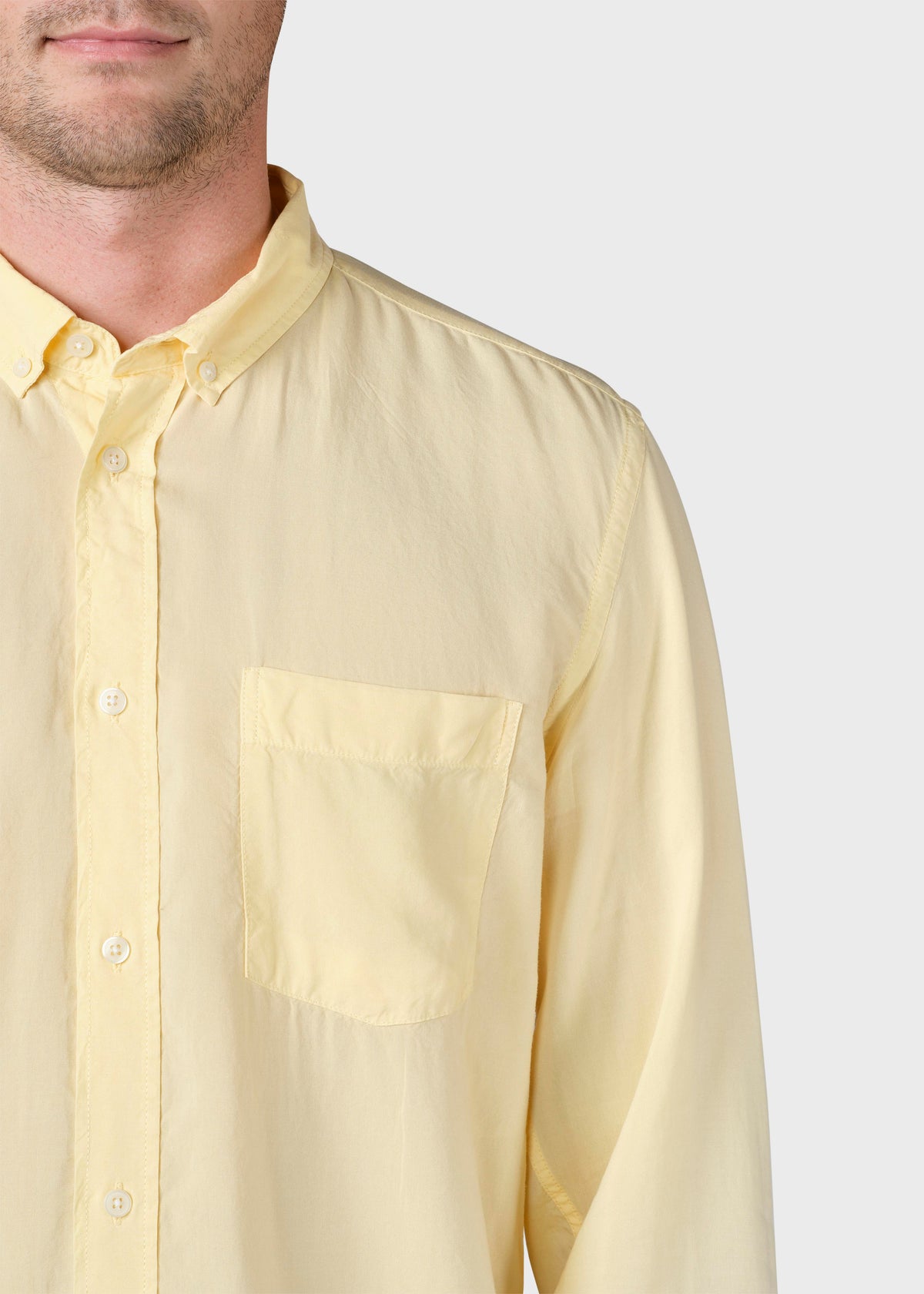 Klitmøller Collective ApS Justin shirt Shirts Lemon sorbet