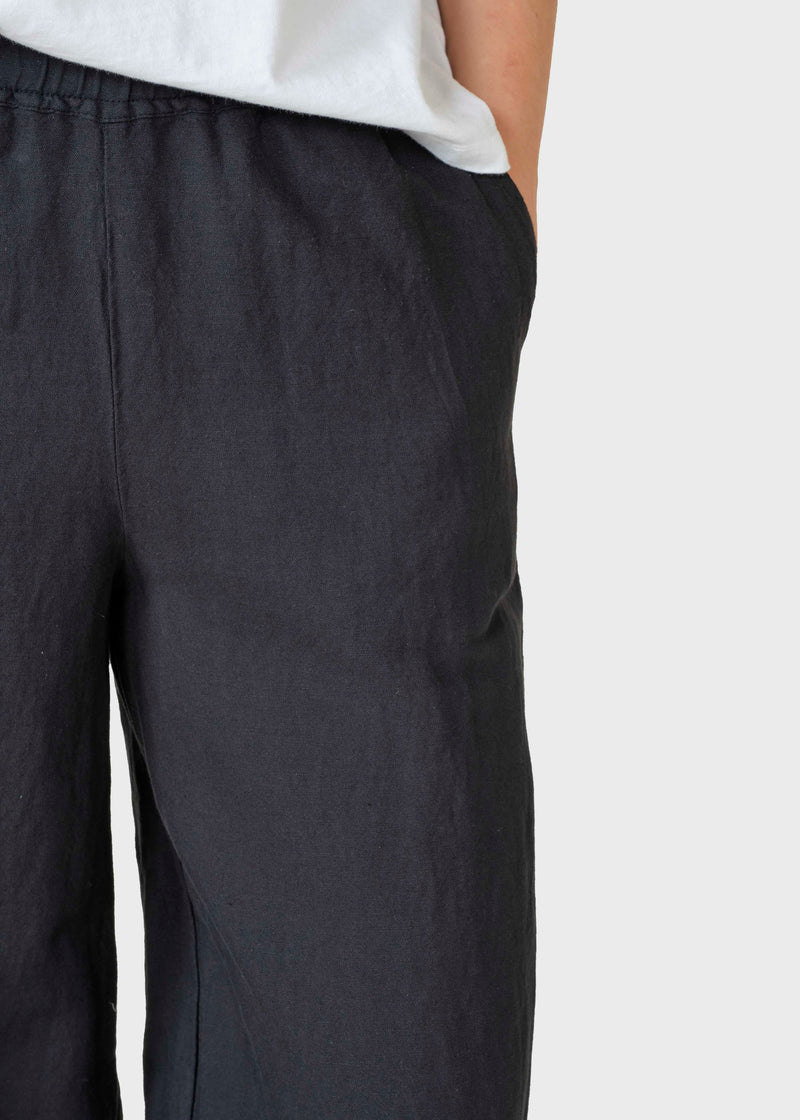 Klitmøller Collective ApS Kaja cotton/linen pants Pants Black