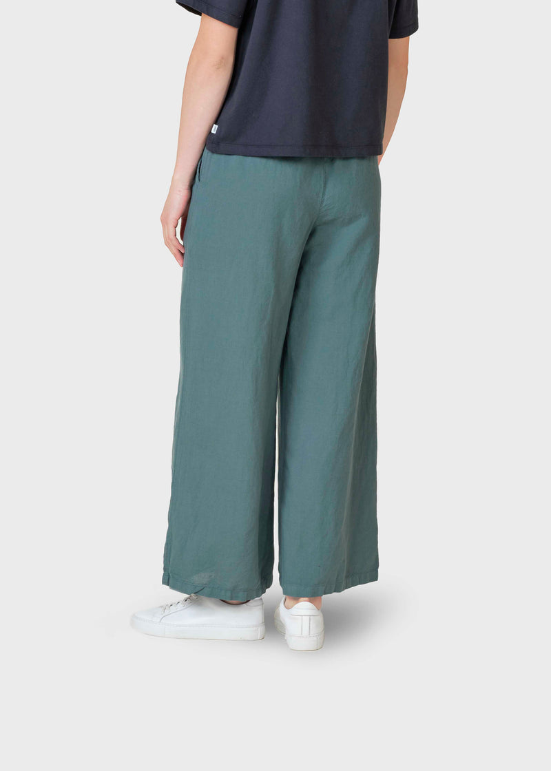 Klitmøller Collective ApS Kaja cotton/linen pants Pants Moss Green