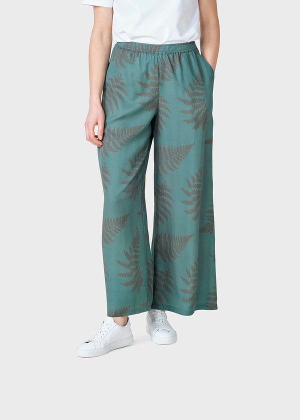 Klitmøller Collective ApS Kaja fern print pant  Pants Green tones