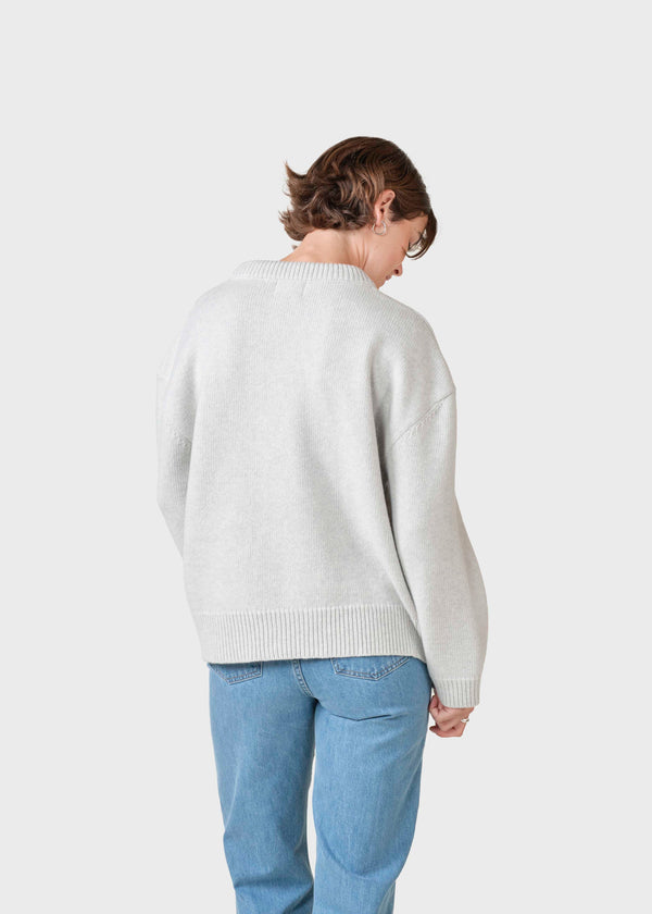 Klitmøller Collective ApS Karen knit  Knitted sweaters Pastel grey