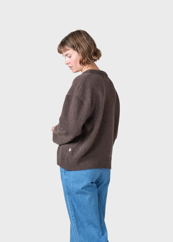 Klitmøller Collective ApS Karen knit  Knitted sweaters Taupe